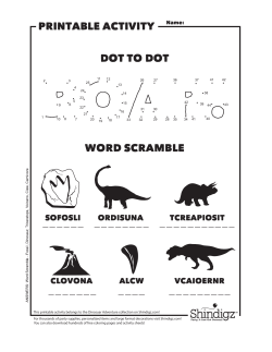 PRINTABLE ACTIVITY DOT TO DOT WORD SCRAMBLE