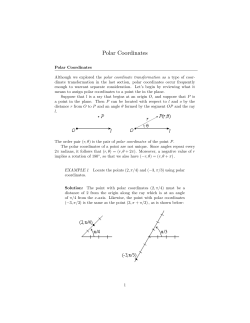 Polar Coordinates