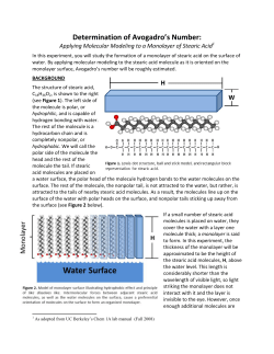 Determination of Avogadro`s Number