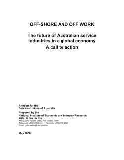 Off-Shore and Off Work - Australian Services Union