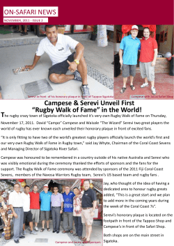 On Safari Newsletter - November 2011