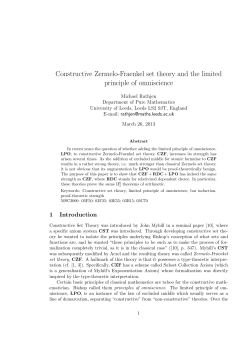 Constructive Zermelo-Fraenkel set theory and the limited principle of