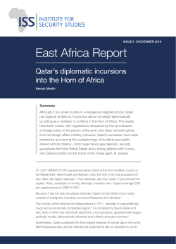 Qatar`s diplomatic incursions into the Horn of Africa
