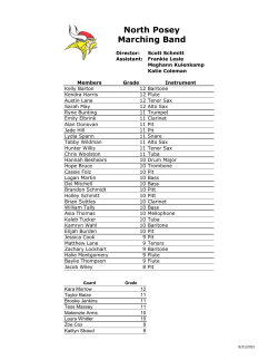 Marching Band Roster
