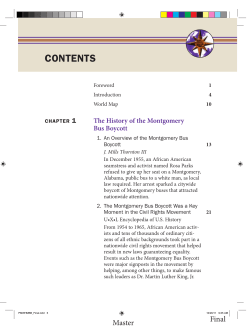 Perspectives on Modern World History: The Montgomery Bus Boycott