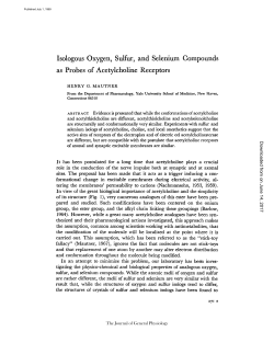 Isologous Oxygen, Sulfur, and Selenium Compounds as Probes of
