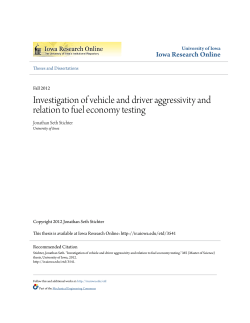 Investigation of vehicle and driver aggressivity and relation to fuel