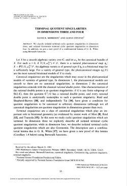 terminal quotient singularities in dimensions three and four