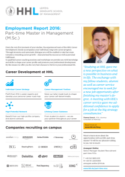 DownloadEmployment Report - HHL Leipzig Graduate School of