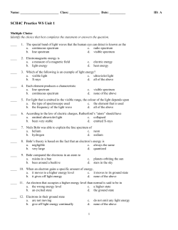 ExamView - 2015-2016 SCH4C Unit 1 Practice Test.tst
