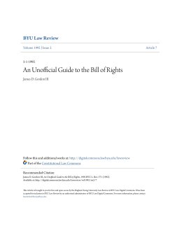 An Unofficial Guide to the Bill of Rights