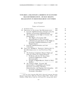 towards a meaningful rebirth of economic self