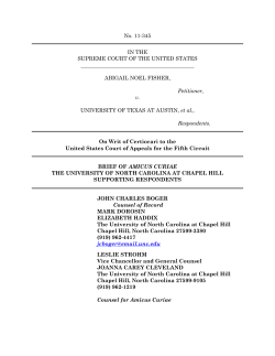 brief - UNC-Chapel Hill