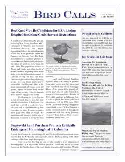 bird calls - American Bird Conservancy