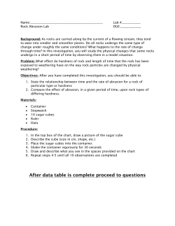 After data table is complete proceed to questions