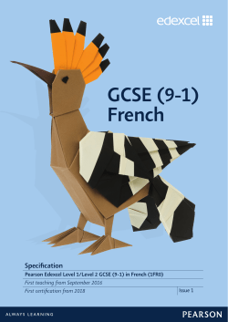 GCSE (9-1) French - Edexcel