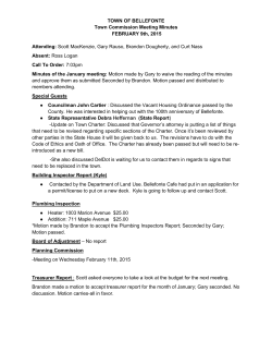 Minutes &ndash; 2015-02 February
