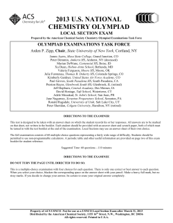 2013 local exam - American Chemical Society