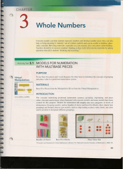 Activity Assignement 3.1 Multibase Pieces