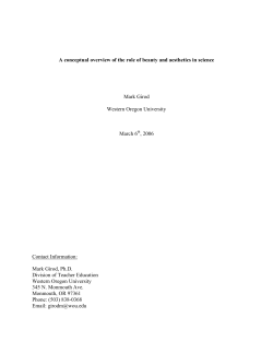 Beauty and aesthetics in science literature review