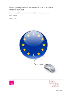 Users` perceptions of the benefits of ICT in public libraries in Spain