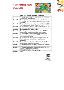 To recognise and adapt the verb `habiter` SO THAT we can talk