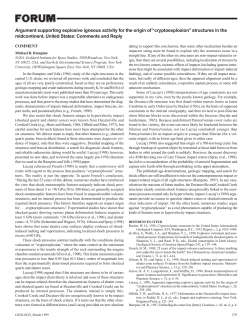 Argument supporting explosive igneous activity for the origin of