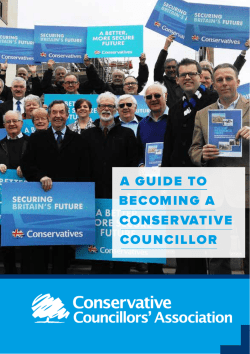 A Guide to Becoming a Conservative Councillor 2016