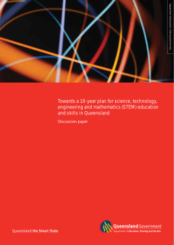 STEM Discussion Paper - Education Queensland