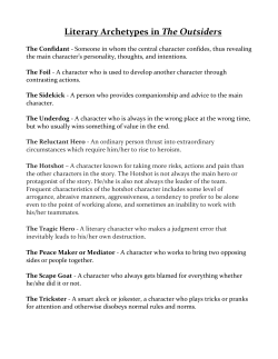 Literary Archetypes in The Outsiders