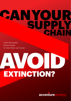 Can Your Supply Chain Avoid Extinction?｜Accenture