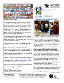 March, 2017 - Madison County