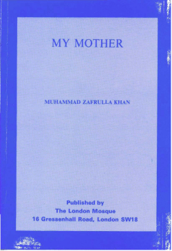 My Mother - Alislam.org