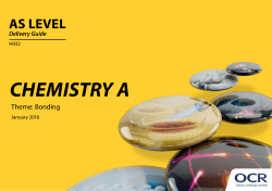OCR A Level Chemistry A Delivery Guide