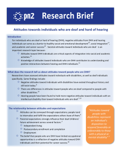 Attitudes Towards Deaf Individuals