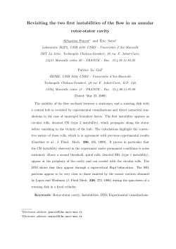 Revisiting the two first instabilities of the flow in an annular rotor