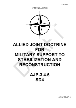 AJP-3.4.5 Military Support to Stabilization and Reconstruction