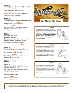 My Chains Are Gone - Bethel Lutheran Church
