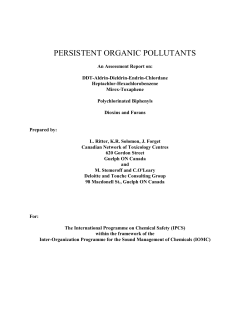 Persistent organic pollutants (POPs)