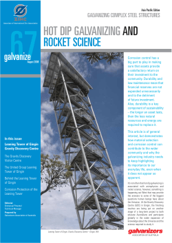 Hot Dip Galvanizing and Rocket Science