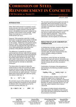 corrosion of steel reinforcement in concrete