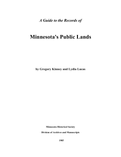 Minnesota`s Public Lands