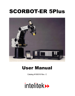 SCORBOT-ER 5Plus User Manual
