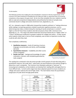 ELA Suggested Reading List