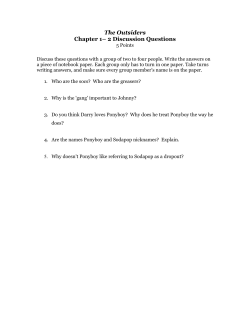 The Outsiders Chapter 1&ndash; 2 Discussion Questions