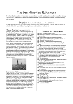 Swedish and Danish Reformers