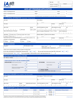 Acci-Jet Application