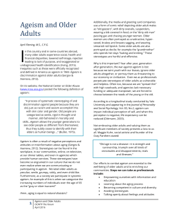 Ageism and Older Adults - Ohio Human Services Training System