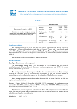 Greece: pension