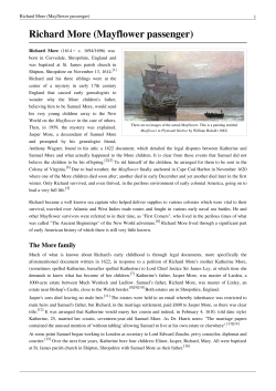 Richard More (Mayflower passenger)